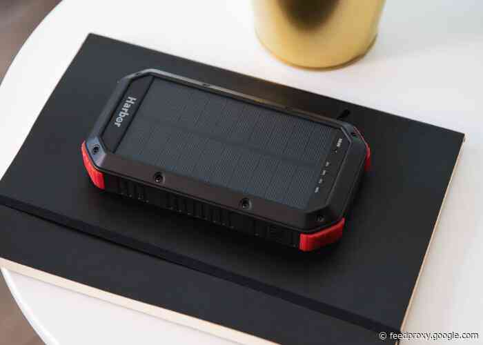 Harbour wireless charger 30,000mAh battery pack with solar panel and more for $58