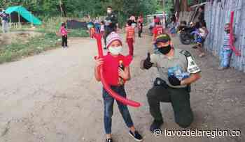 Jornada social con niños vulnerables hizo la Policía en Tello - Noticias