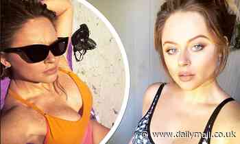 Emily Atack looks stunning in throwback swimsuit pic and gym wear snap