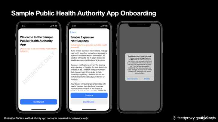 Apple and Google provide sample code and concepts for COVID-19 exposure notification apps