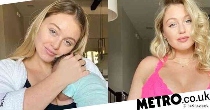 Iskra Lawrence opens up about adult diapers and the realities of being a new mum as she struggles with ‘postpartum changes’