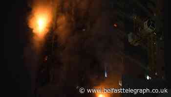 High-rise tower catches fire in United Arab Emirates