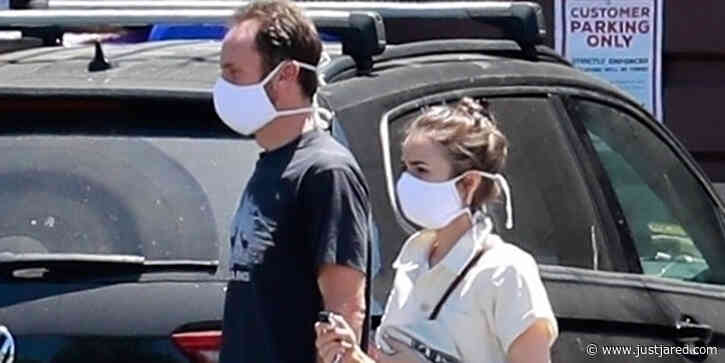 Lily Collins & Boyfriend Charlie McDowell Head to the Market & Visit Family Amid Quarantine