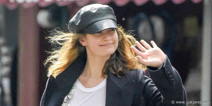 Lily James Waits In Line For The Market After Spending Time With Matt Smith Over The Weekend