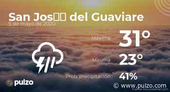 El clima para hoy en San José del Guaviare, 5 de mayo de 2020 - Pulzo