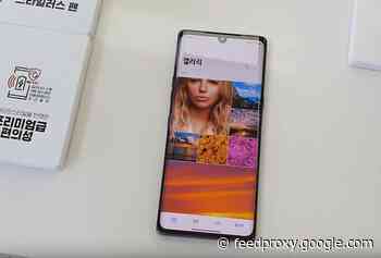 LG Velvet shown off on video