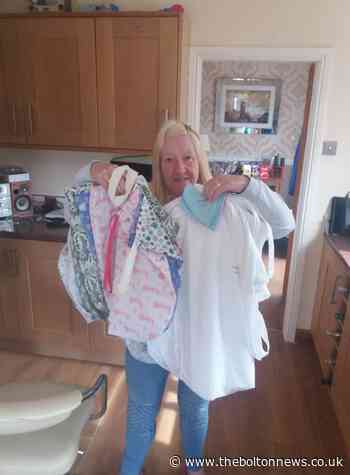 Bolton Council worker makes scrub bags for NHS