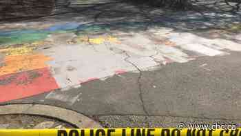 Man charged with mischief after Pride sidewalk mural at U of Sask. vandalized