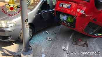 Erba, pensionato perde il controllo dell'auto e si ribalta contro il palo della luce - CiaoComo.it