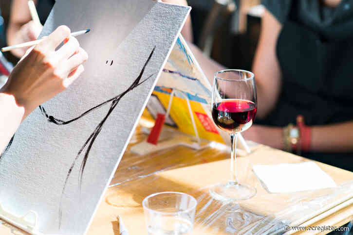 Paint and sip with one of these wine delivery services