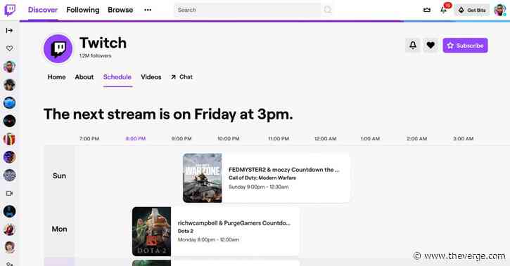 Twitch’s channel pages get a new look