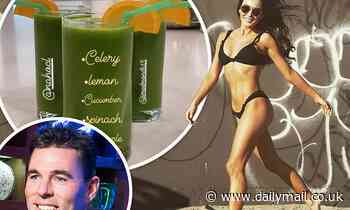 Jim Edmonds' 'threesome' girl Kortnie O'Connor whips up a smoothie inside his dream mansion