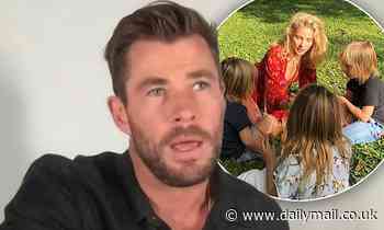 Chris Hemsworth admits he's struggling to homeschool his hyperactive children - Daily Mail