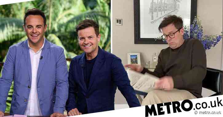 Ant and Dec are throwing things at each other again during lockdown