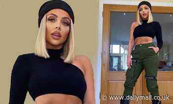 Jesy Nelson showcases her taut abs in a tiny black crop top after unfollowing  ex Chris Hughes