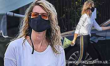 Laura Dern wears mask to pick up spinach in Brentwood... after celebrating 1M Instagram followers