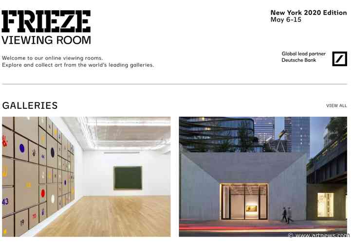 Frieze New York Moves Online With Brisk Sales and Blue-Chip Art
