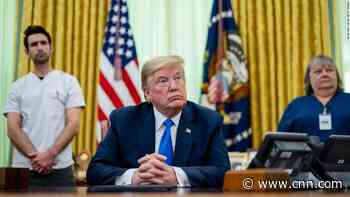 Trump's reaction when nurse says she lacks protective equipment