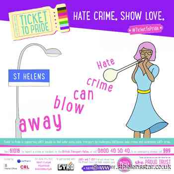 Poster celebrating our LGBT community has pride of place at St Helens train station - St Helens Star