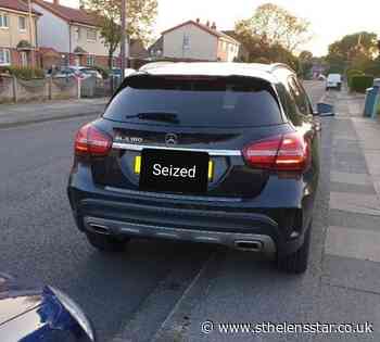 Police seize Mercedes on Molybeux Drive, Prescot - St Helens Star
