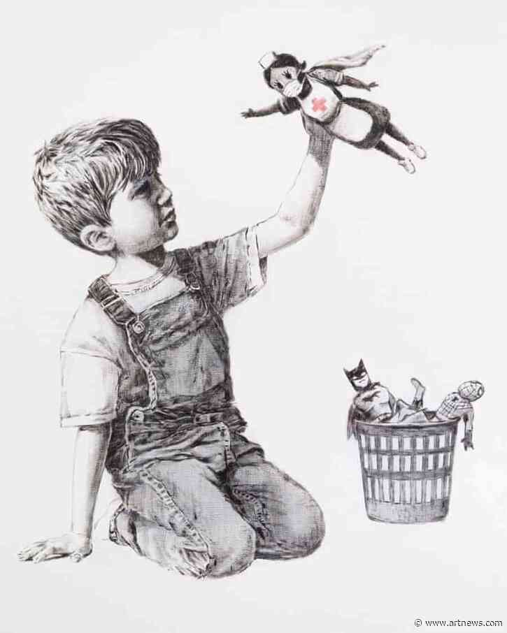Banksy Donates New Artwork Celebrating Health Care Workers to British Hospital