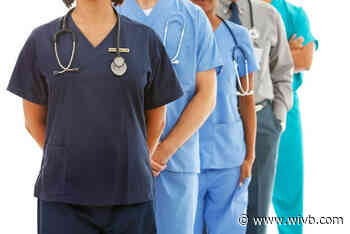 Goodwill and Colvin Cleaners delivering scrubs to ECMC tomorrow