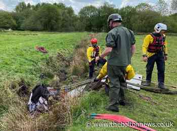 Crews rescue trapped horse from Bolton ditch - The Bolton News