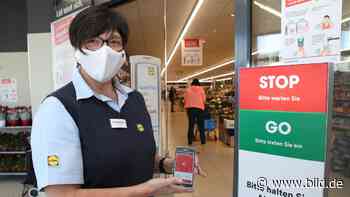 Pilotprojekt in Bexbach: Ampel steuert den Kundenstrom im Supermarkt - BILD