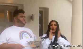 Katie Price and her son Harvey join John Torode and Lisa Faulkner as stars clap for the carers