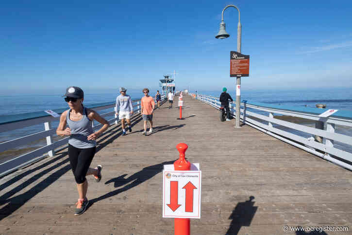Walkers, joggers return to San Clemente Pier, now open with restrictions