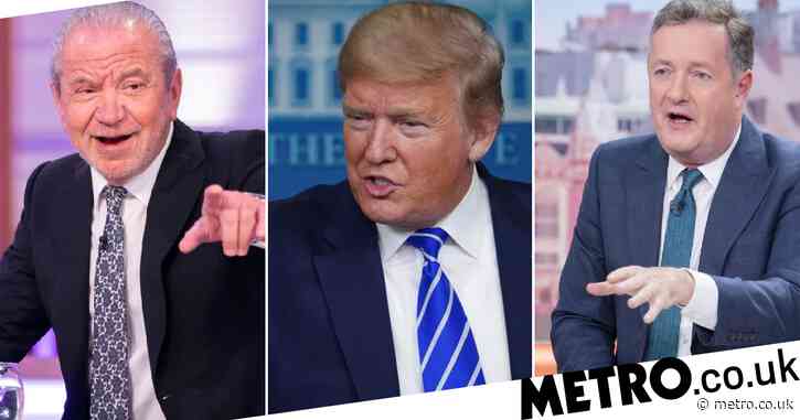 Lord Alan Sugar asks Donald Trump for Twitter followers to ‘upset’ Piers Morgan