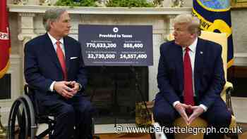 Trump praises Texas governor as states roll back limits