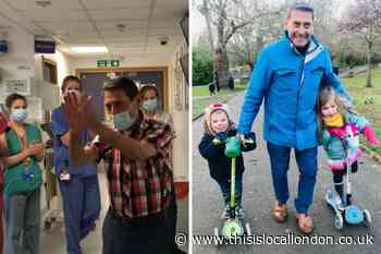 Sidcup grandad cheered by NHS staff after 'miraculous' Covid-19 recovery