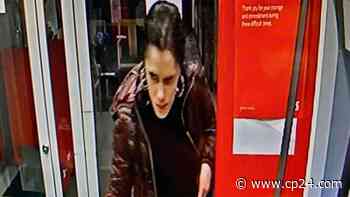 Toronto police issue warrant for woman who allegedly wiped saliva on ATM - CP24 Toronto's Breaking News