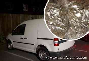 Hereford police pull over van with £20,000 worth of cannabis inside