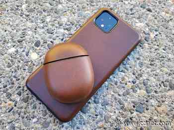 Nomad Rugged Case for Google Pixel Buds: Attractive leather covering enhances the earbud experience