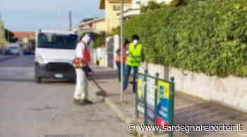 Porto Torres: sfalcio dell'erba nei marciapiedi - Sardegna Reporter