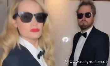 Laura Whitmore and fiancé Iain Stirling channel Men In Black for fun dance video