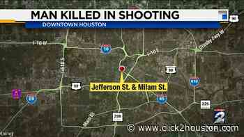 Man’s body found on sidewalk after being shot in downtown Houston, police say - KPRC Click2Houston
