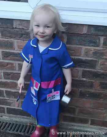 Eliza, 2, in costume tribute to heroes