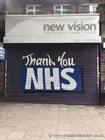New Vision Opticians redecorates store front in thanks for NHS