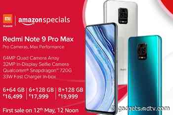 Redmi Note 9 Pro Max First Sale Set for May 12: Price in India, Specifications