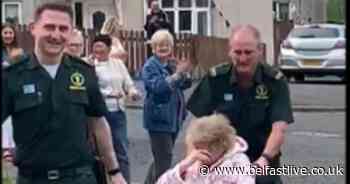 Watch moment Belfast medic brings his granny home after battling Covid-19 - Belfast Live