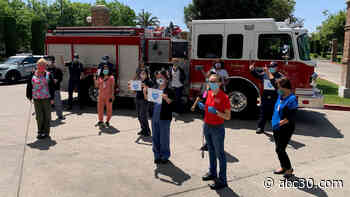 Fresno Fire Department delivers meals to Community Regional Medical Center employees - KFSN-TV