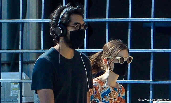 Dev Patel & Girlfriend Tilda Cobham-Hervey Wear Protective Masks on Afternoon Stroll