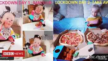 Coronavirus: Girl, three, in photo challenge for Down's Syndrome charity