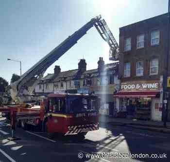 Firefighters attend fire at restaurant in Station Road in Edgware