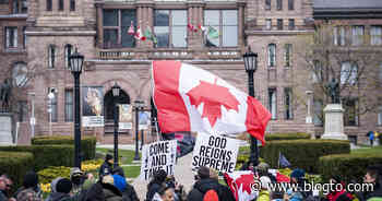 Anti-lockdown protest returns to Queen's Park in Toronto and they're claiming hospitals are empty - blogTO