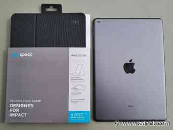 Speck Balance Folio Clear for Apple iPad (2019): 4 feet drop protection and multi-angle stand