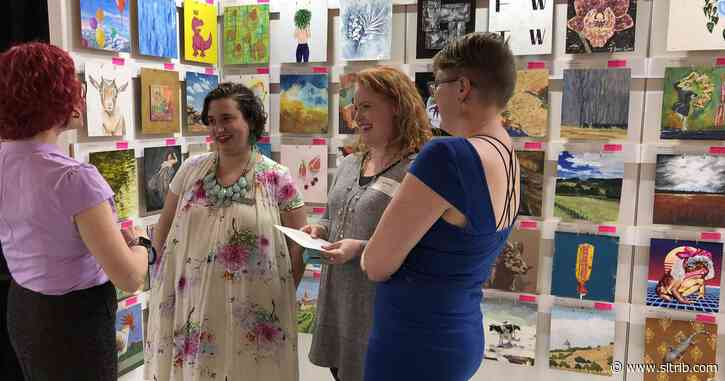 Hundreds of small paintings by Utah artists go on sale, as popular fundraiser 300 Plates moves online